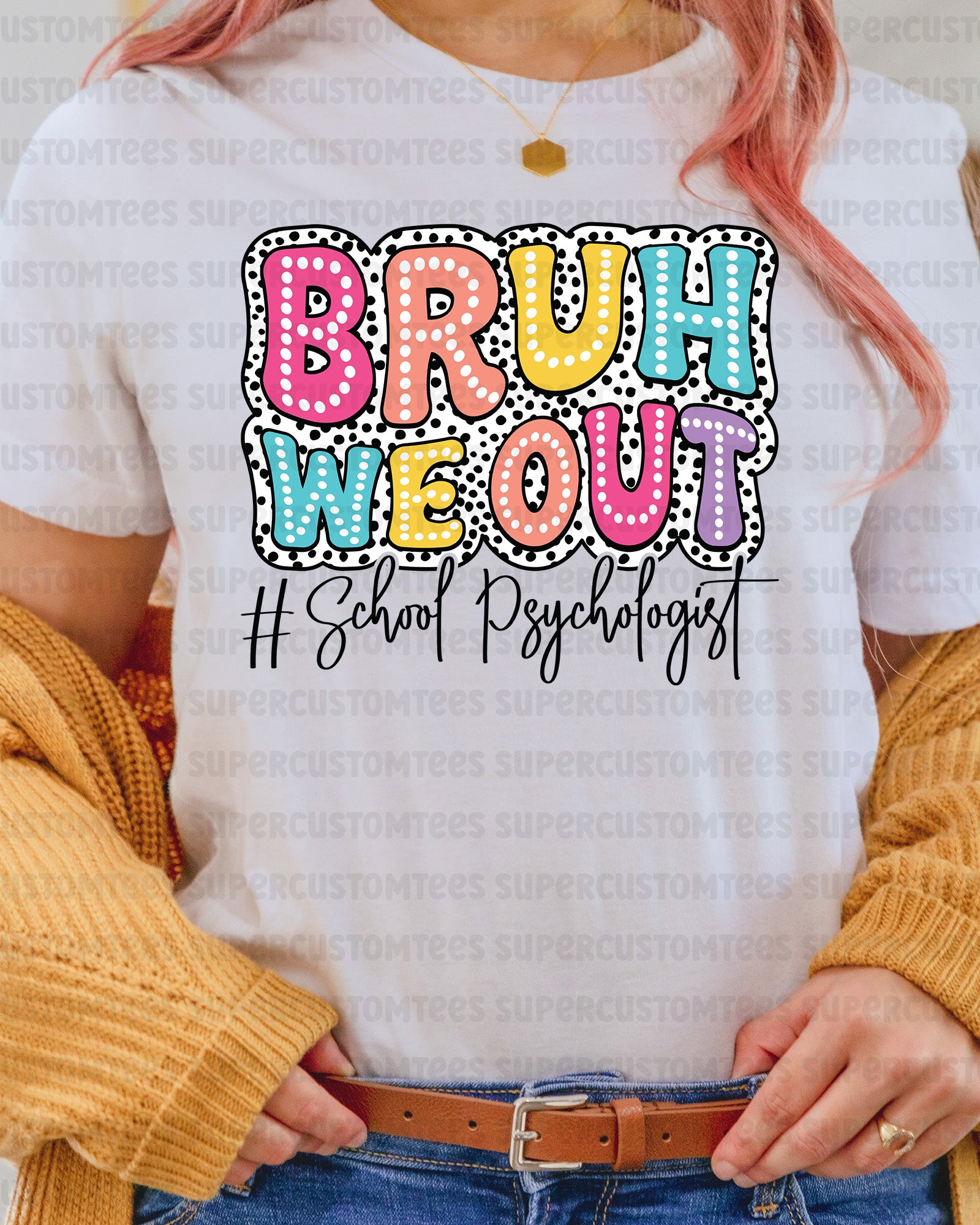 Bruh We Out School Psychologist DTF Transfer Ready to Press