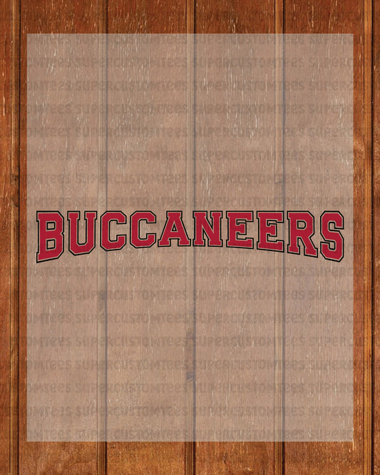 Buccaneers DTF Transfer Ready to Press