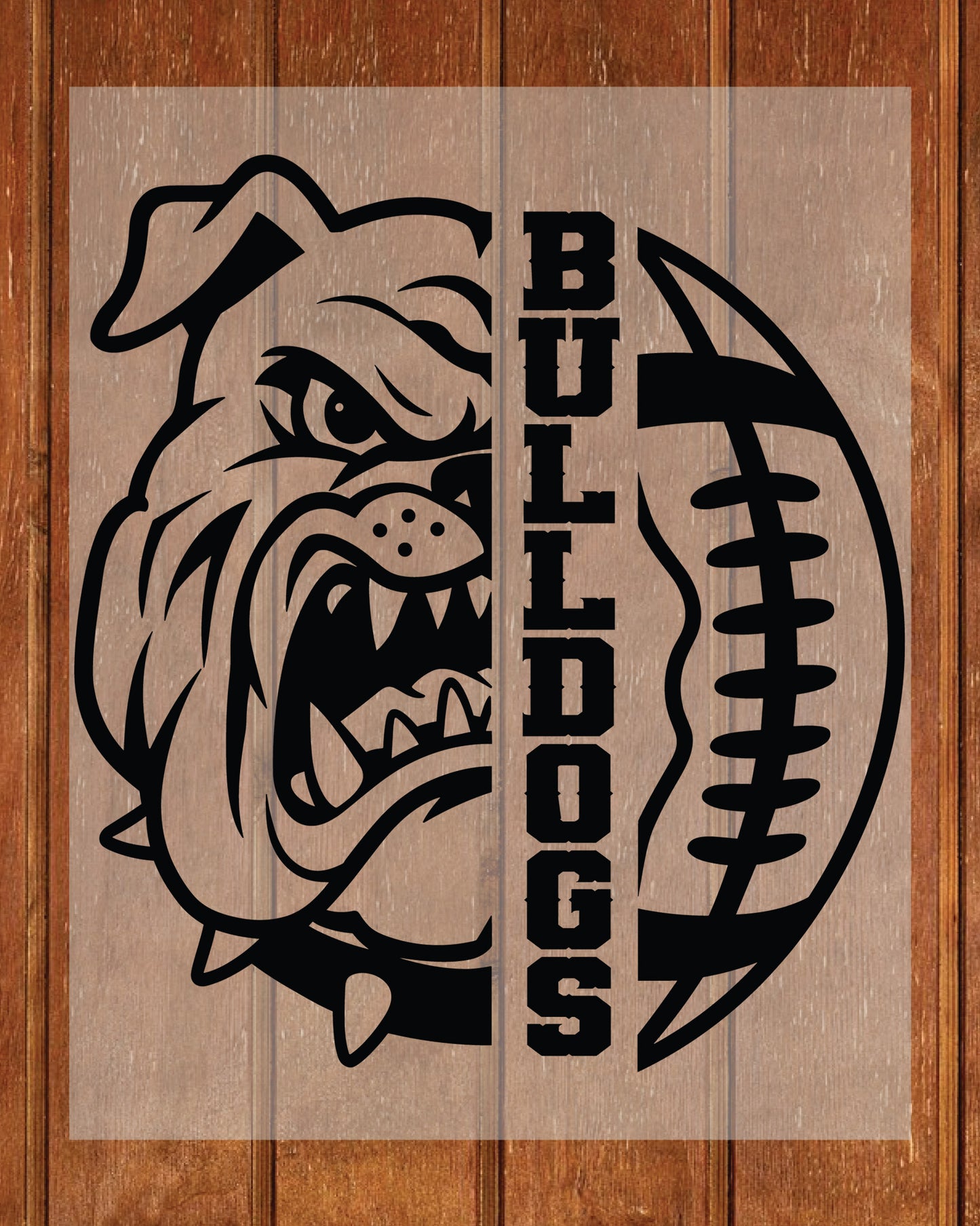 Bulldog Football DTF Transfer Ready to Press