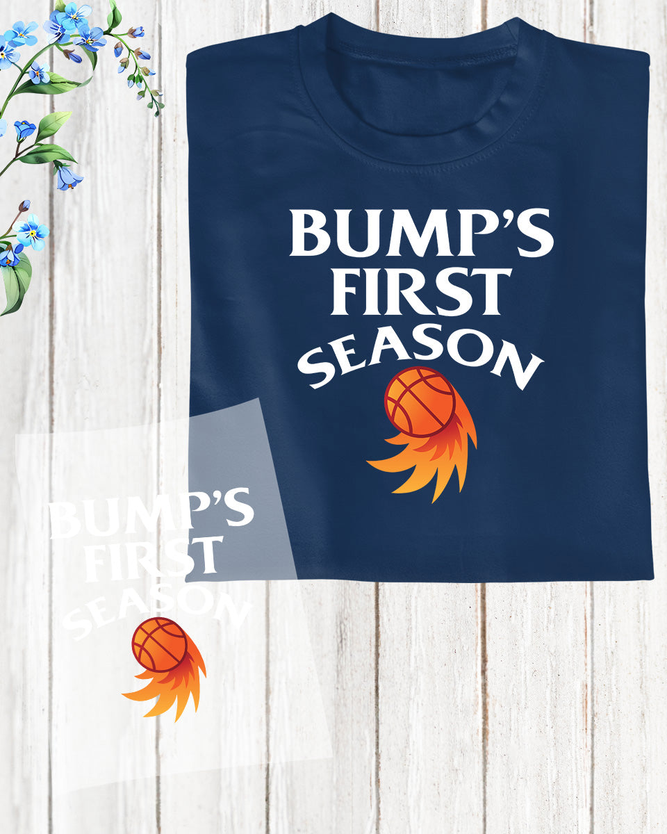 Bump's First Season Basketball DTF Transfer Film