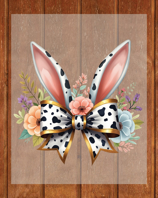 Bunny Ears Bow Ready to Press Heat Transfers