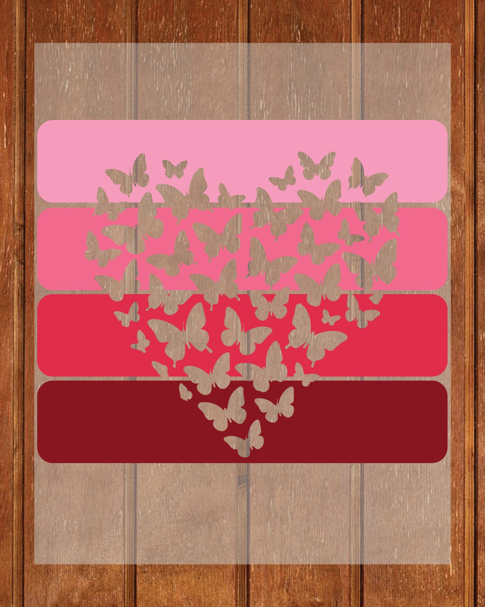 Butterfly Valentine DTF Transfer