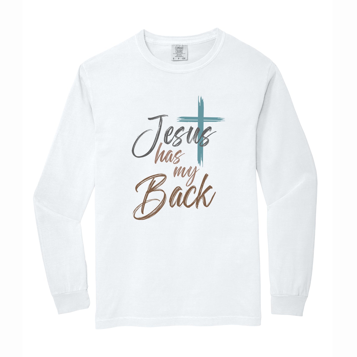 Jesus Has My Back Comfort Colors T Shirt
