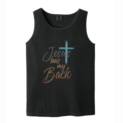 Jesus Has My Back Comfort Colors T Shirt