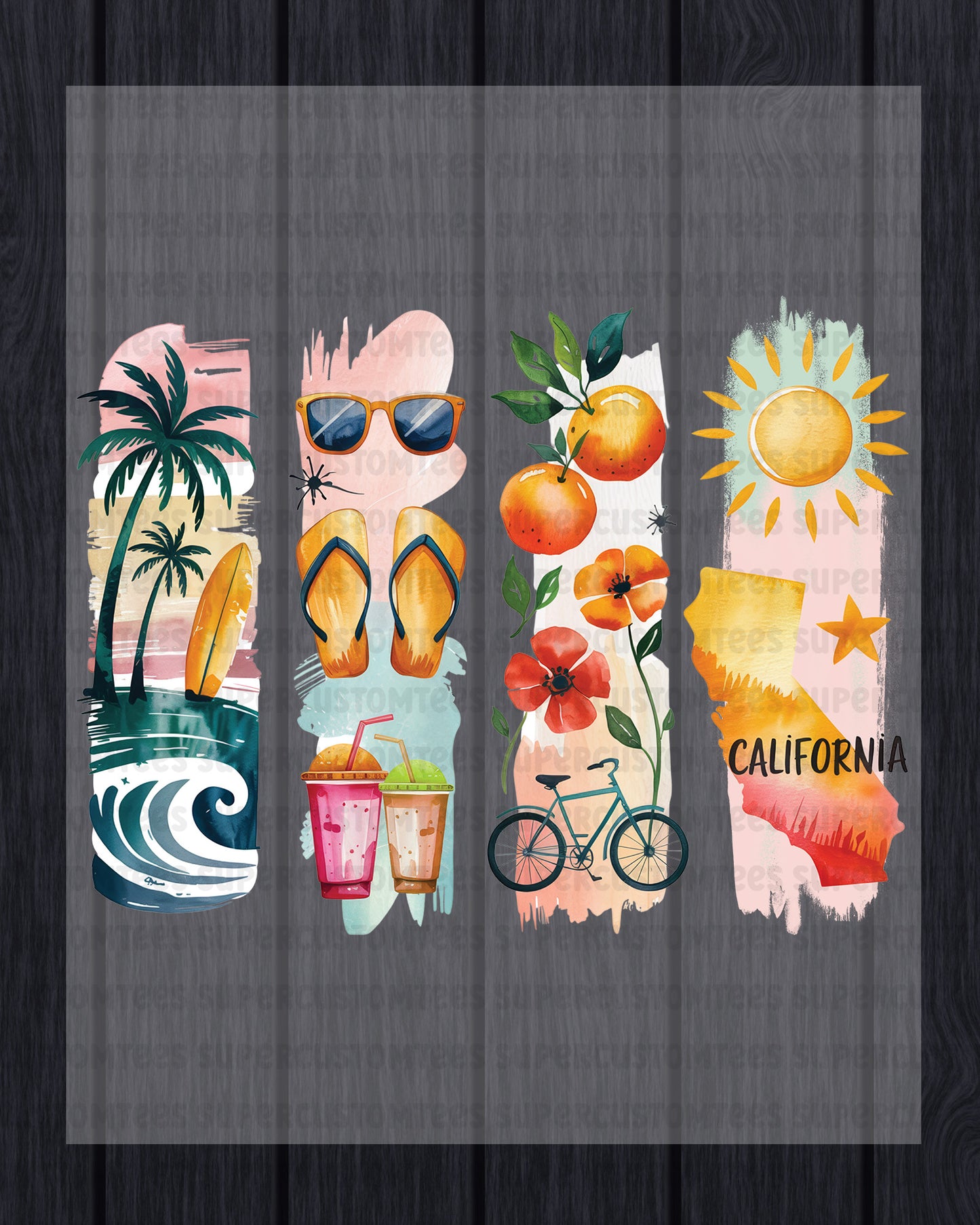 California DTF Heat Transfer Ready to Press