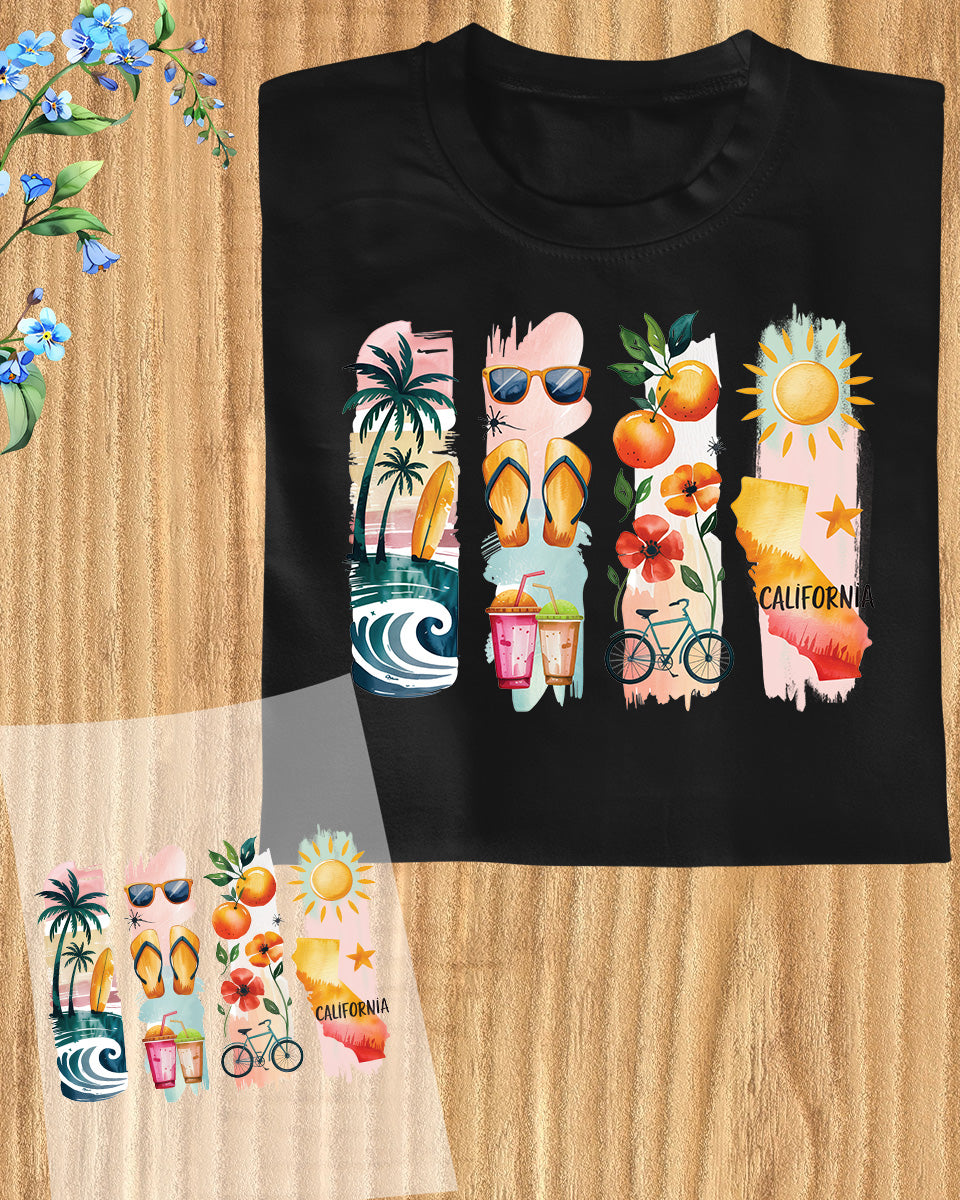 California DTF Heat Transfer Ready to Press