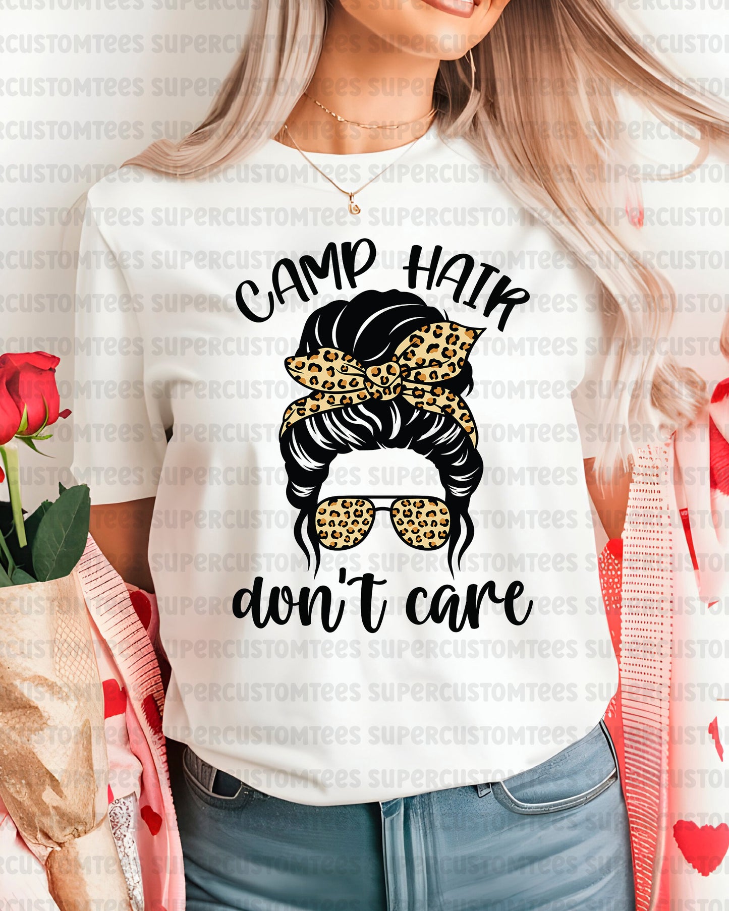 Camp Hair Don’t Care Heat Transfer for Shirt