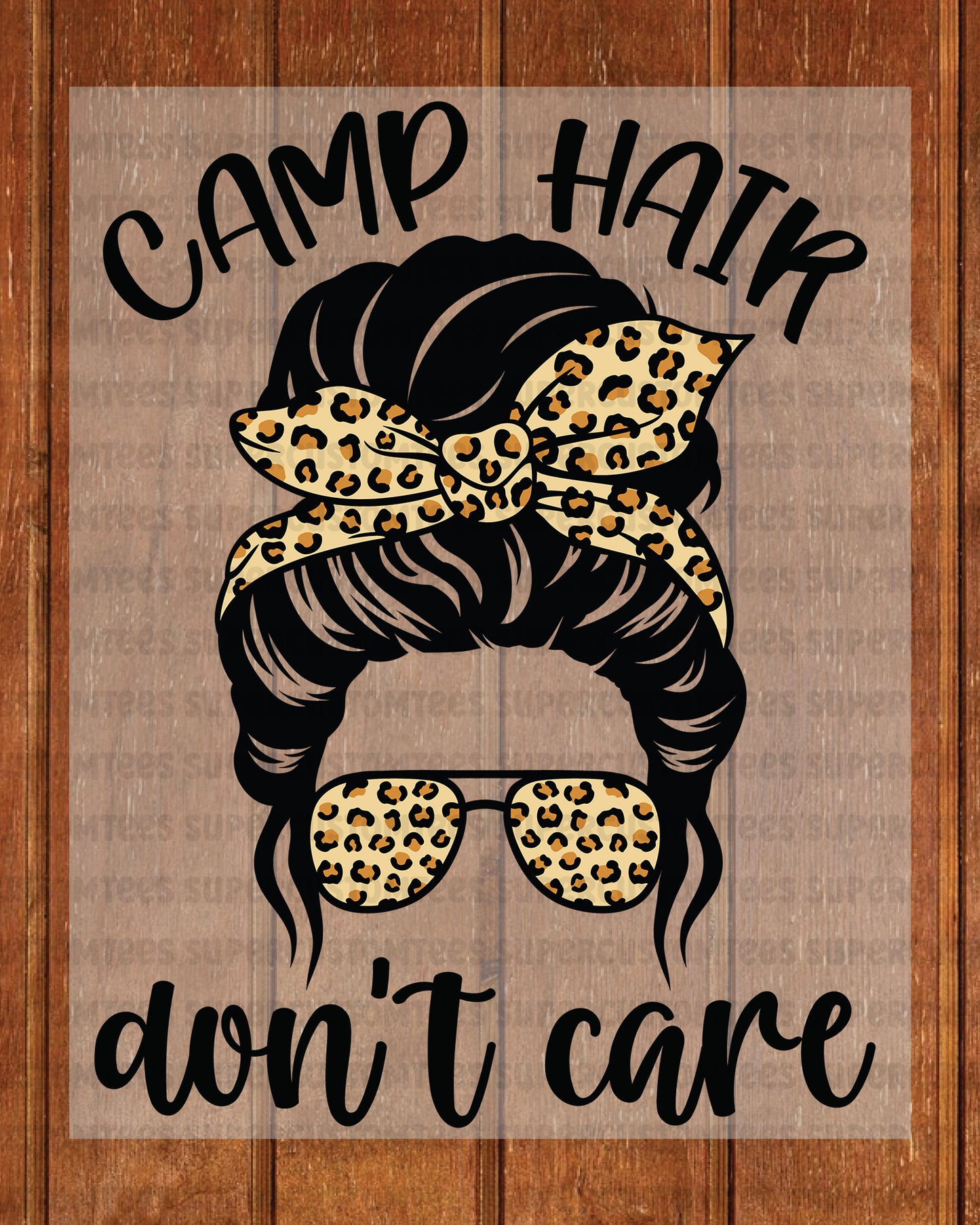 Camp Hair Don’t Care Heat Transfer for Shirt