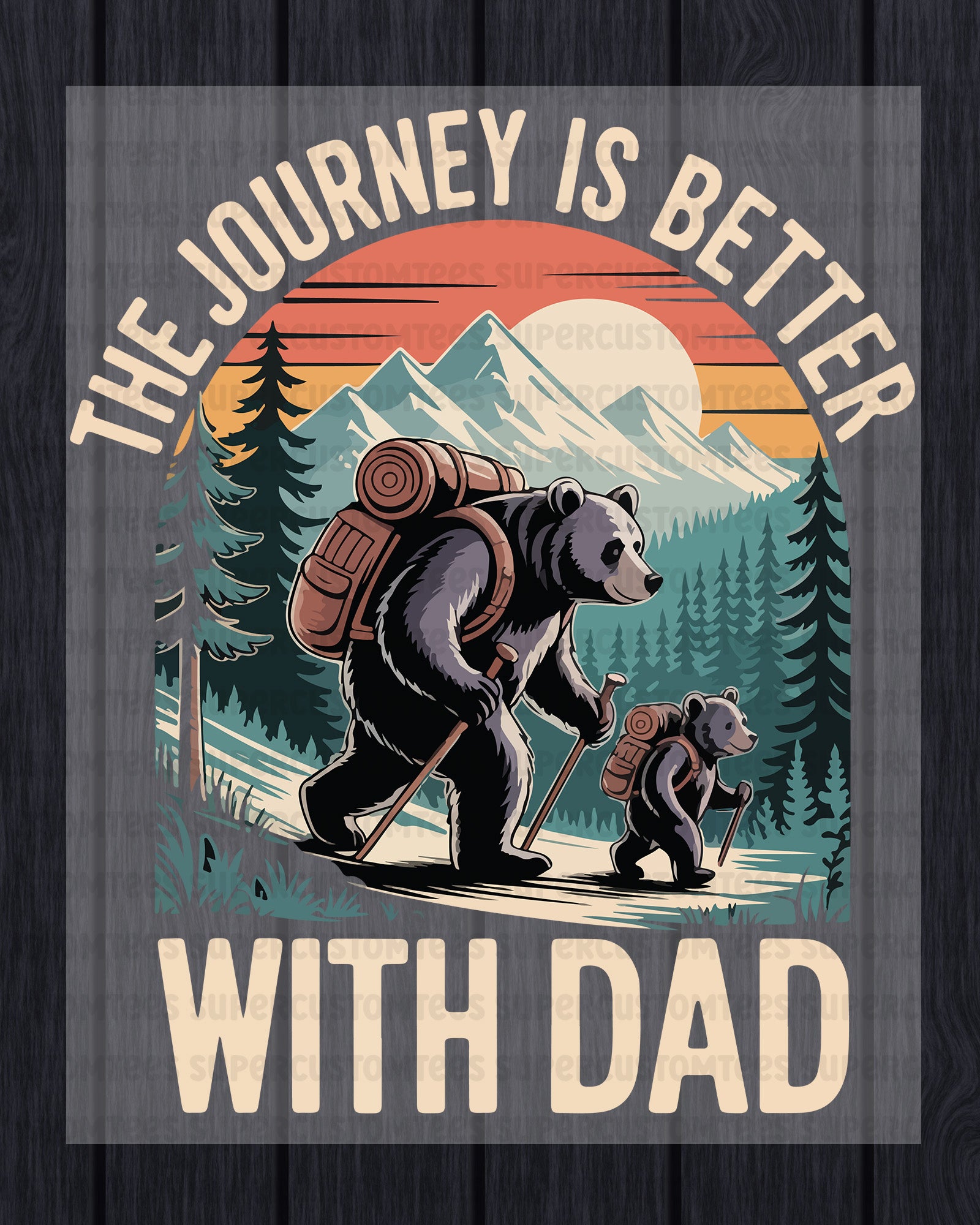 Camping Dad DTF Transfer