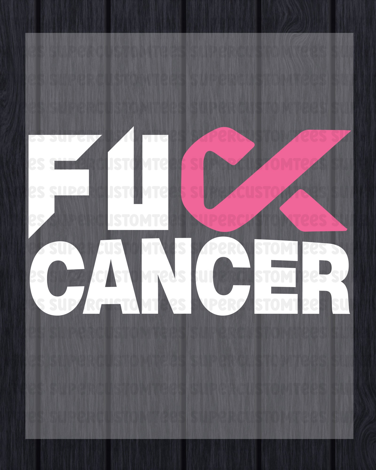 Cancer Awareness Heat Transfer for Shirt