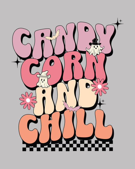 Candy Corn and Chill DTF Transfer Film