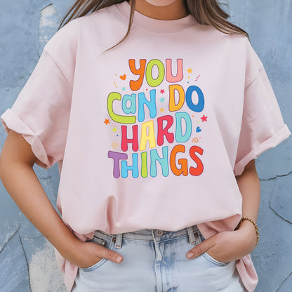 You Can Do Hard Things Teacher Sweatshirt, Inspirational School Counselor Shirt, Special Education Teacher Sweater, Teacher Appreciation Tee