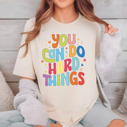 You Can Do Hard Things Teacher Sweatshirt, Inspirational School Counselor Shirt, Special Education Teacher Sweater, Teacher Appreciation Tee