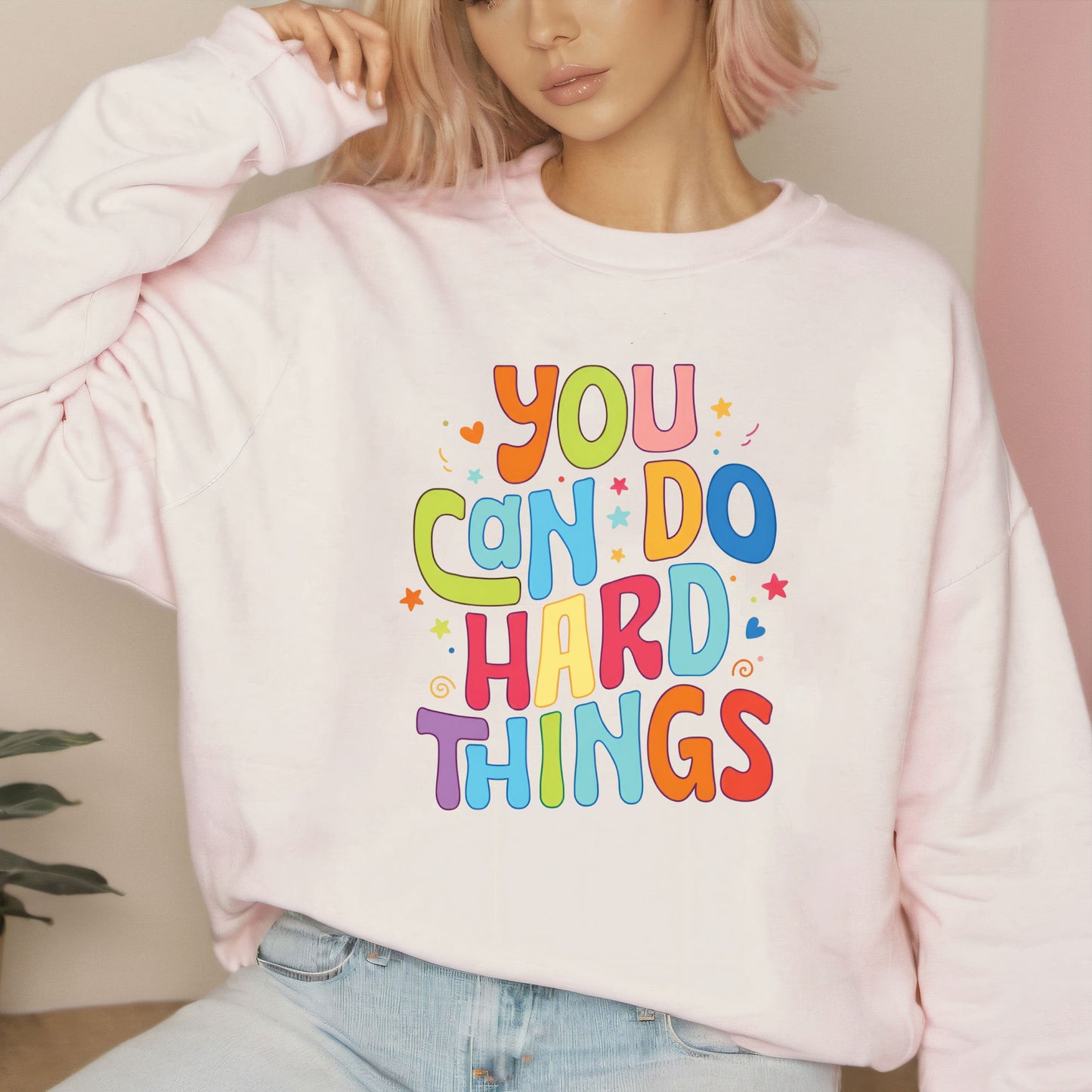 You Can Do Hard Things Teacher Sweatshirt, Inspirational School Counselor Shirt, Special Education Teacher Sweater, Teacher Appreciation Tee