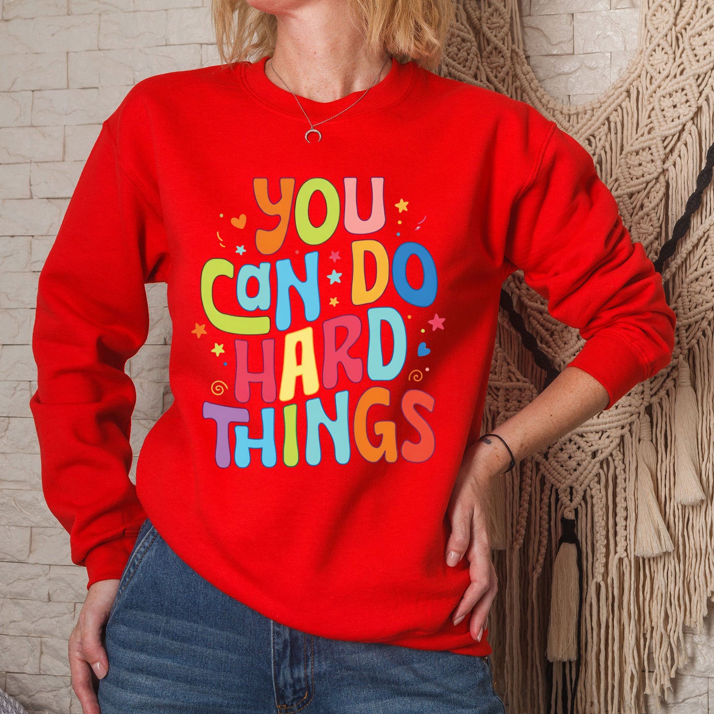 You Can Do Hard Things Teacher Sweatshirt, Inspirational School Counselor Shirt, Special Education Teacher Sweater, Teacher Appreciation Tee