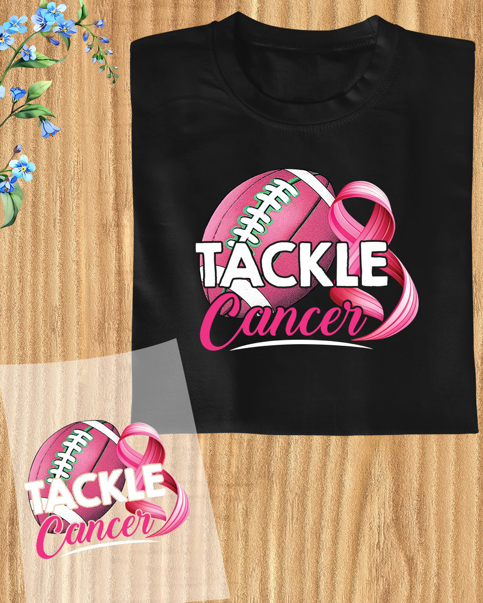 Tackle Cancer Rugby Player DTF Transfer Film