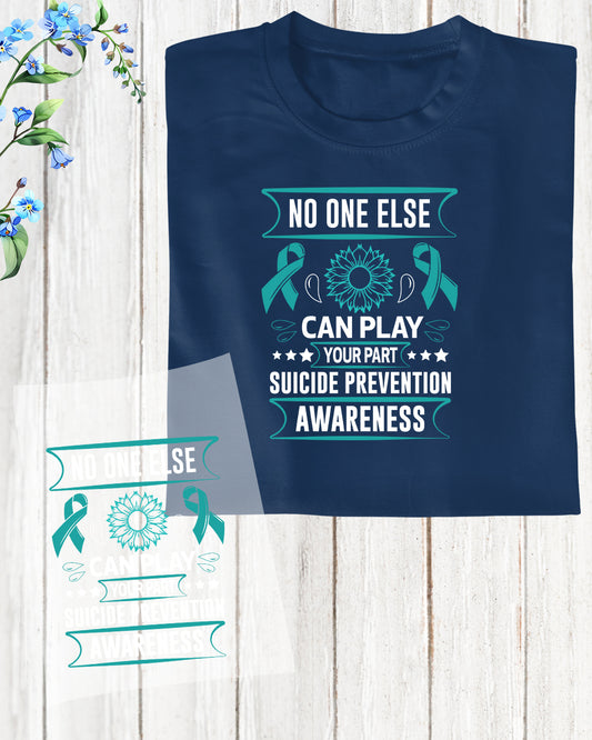 Suicide Awareness DTF Transfer Film