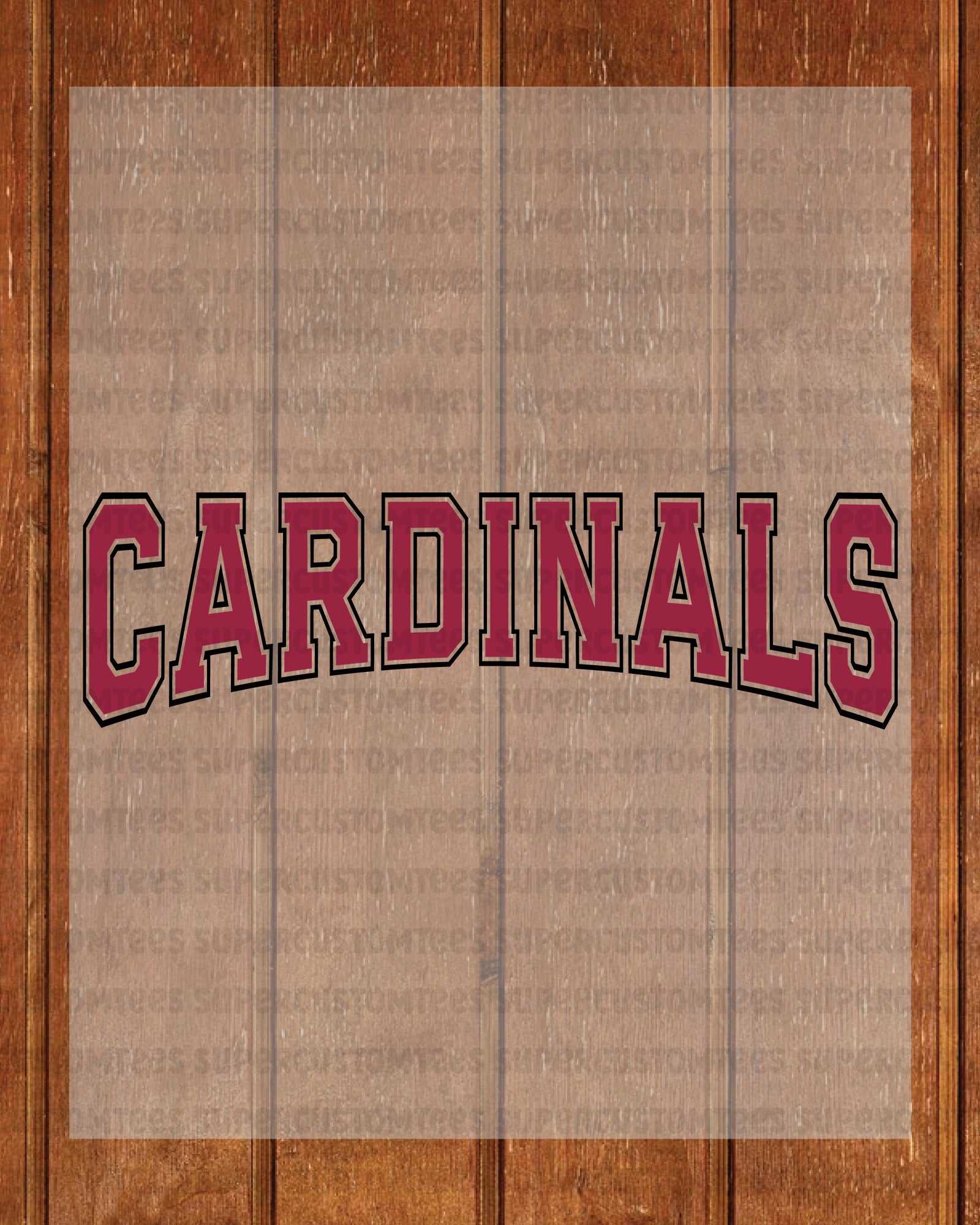 Cardinals DTF Transfer Ready to Press