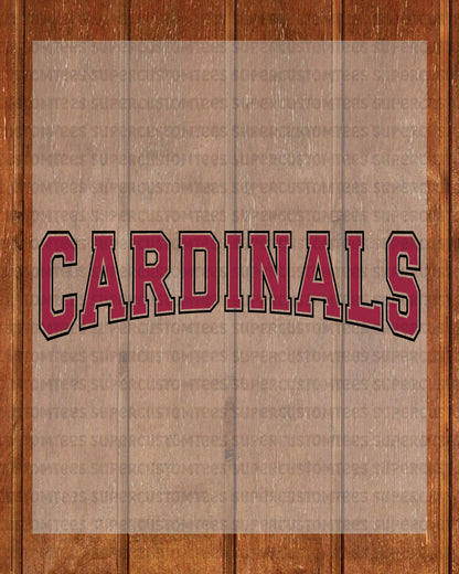 Cardinals DTF Transfer Ready to Press
