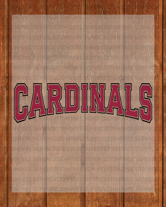 Cardinals DTF Transfer Ready to Press