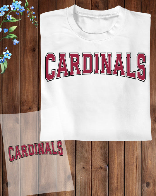 Cardinals DTF Transfer Ready to Press