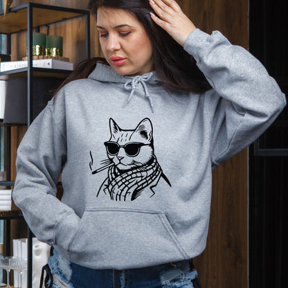 Smoking Cat Meme DTF Transfer Ready to Press, Cigarette Smoking Cat Heat Transfer For Shirt, Stupid Brainrot Cat UV Sticker Prints