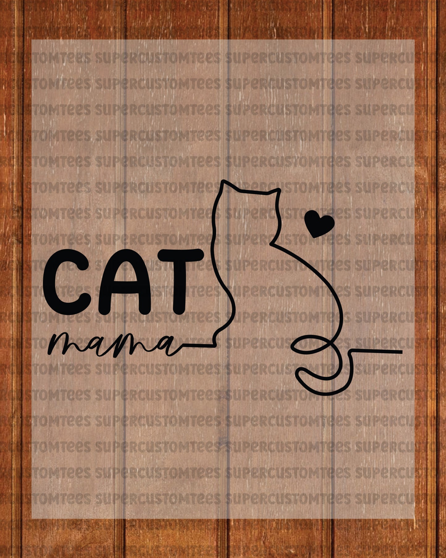 Cat Mama Heat Transfer for Shirts