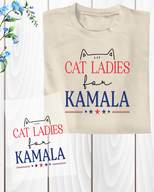 Cat Ladies for Kamala DTF Transfer Film