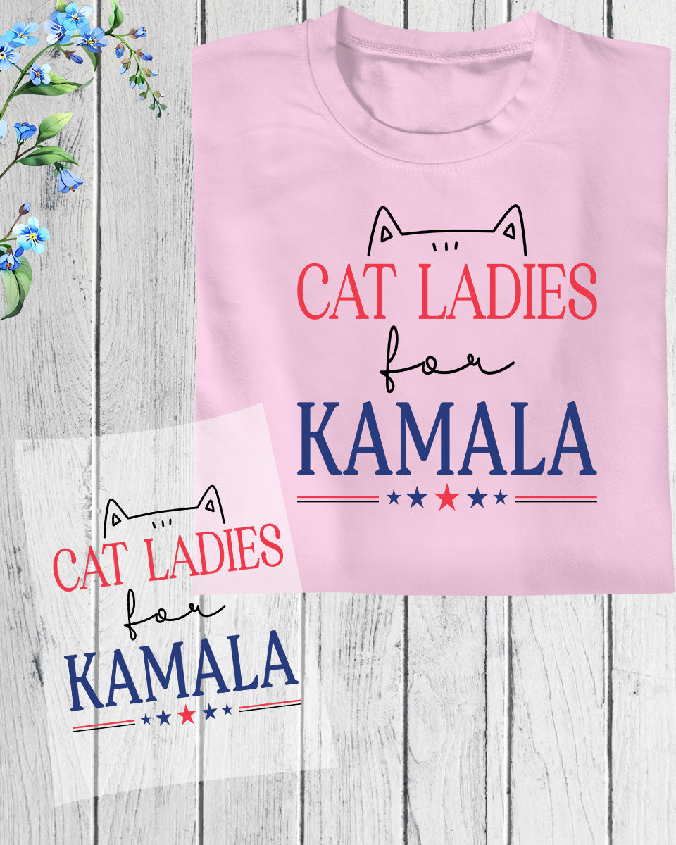Cat Ladies for Kamala DTF Transfer Film