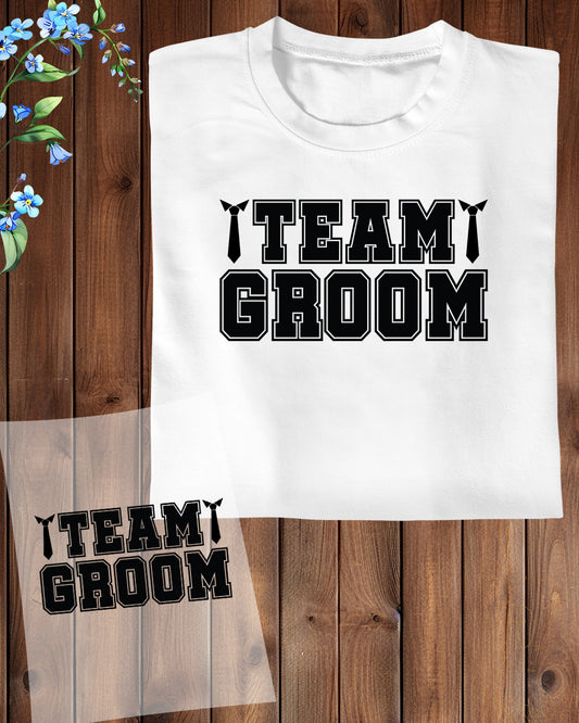 Team Groom DTF Transfer Film