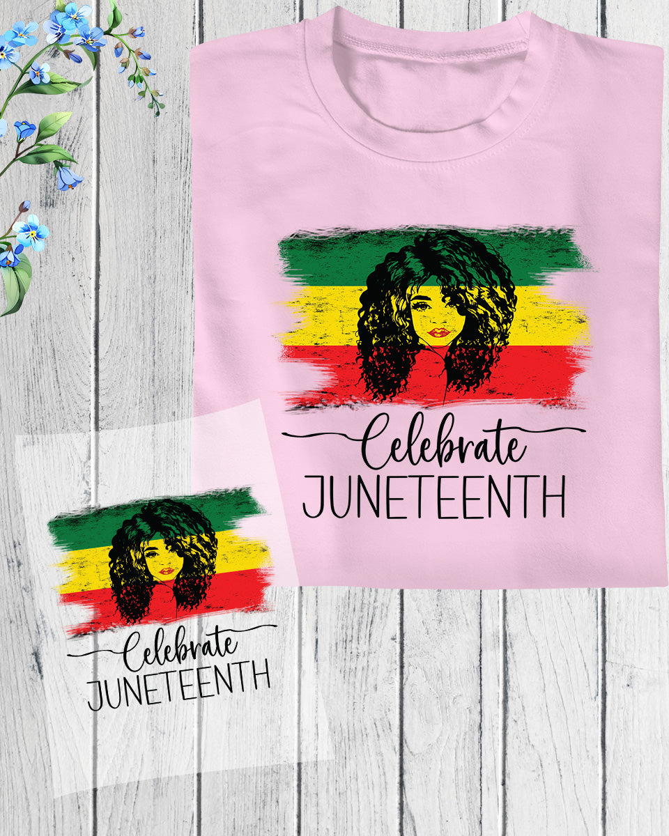 Celebrate Juneteenth DTF Transfer