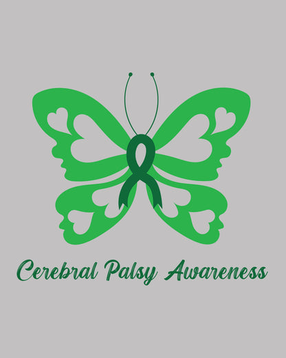Cerebral Palsy Awareness Butterfly  DTF Transfer Film