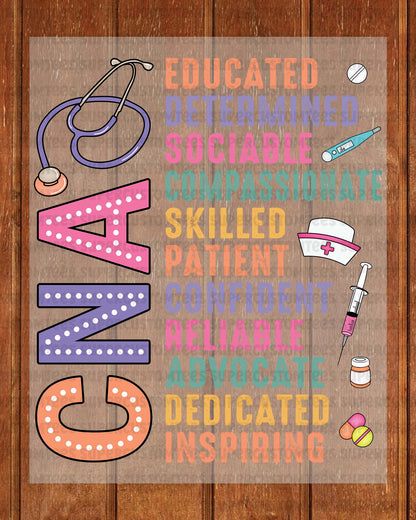 Certified Nursing Assistant Heat Transfer For Shirts