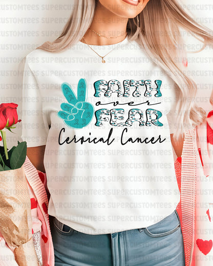 Cervical Cancer Support DTF Transfer Ready to Press