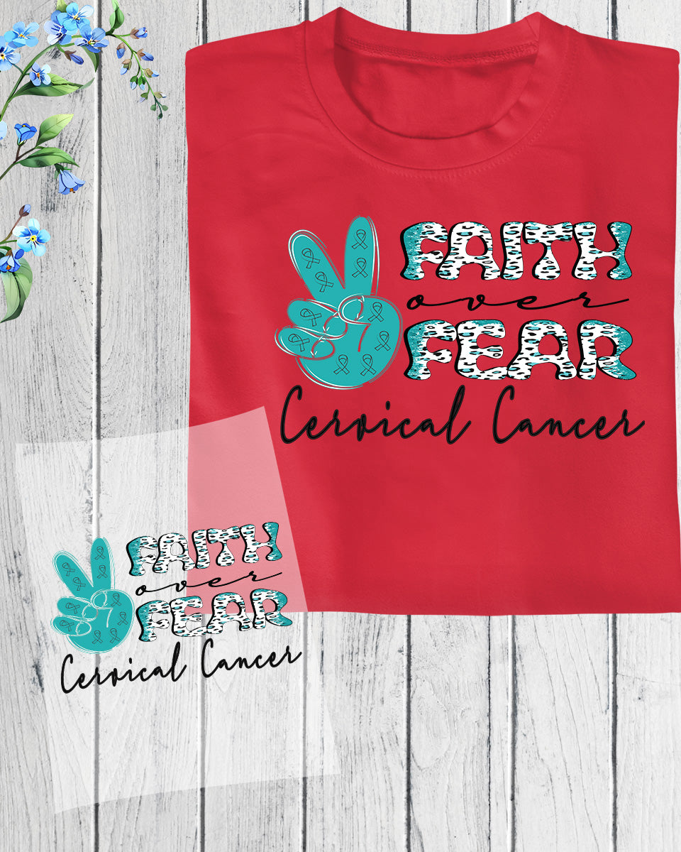 Cervical Cancer Support DTF Transfer Ready to Press