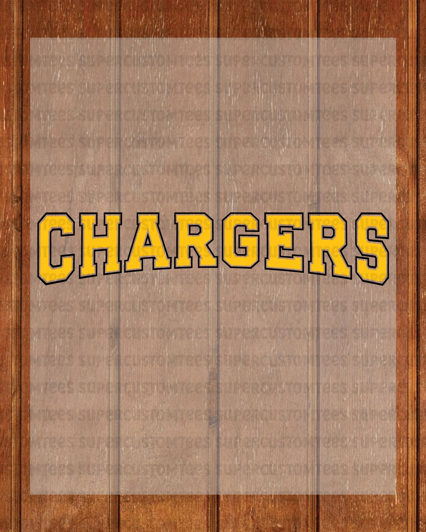Chargers DTF Heat Transfer Ready to Press