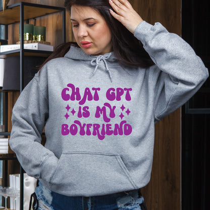 ChatGPT Boyfriend DTF Transfer Ready to Press, Funny AI Meme Heat Transfer For Shirt, ChatGPT is My Boyfriend UV Sticker Prints