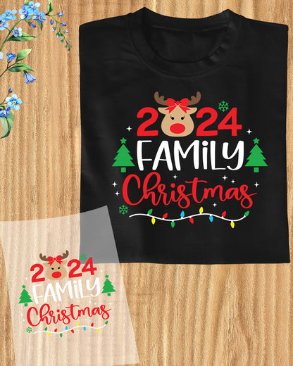 Family Christmas 2024  DTF Transfer Film