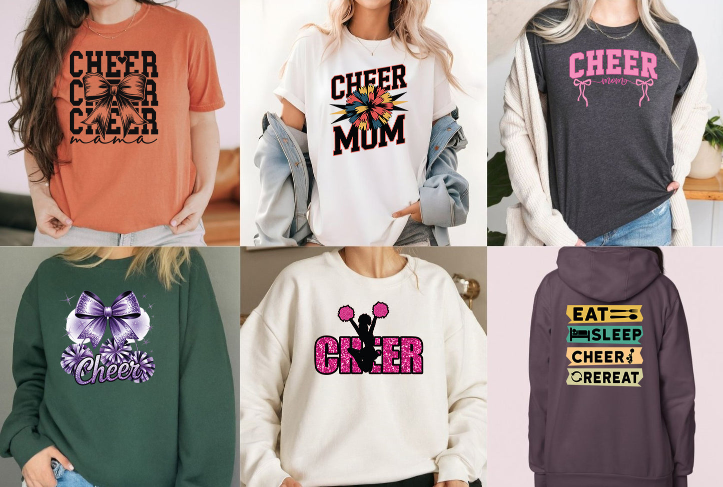 Cheer Mom DTF Transfer Premade Gangsheet