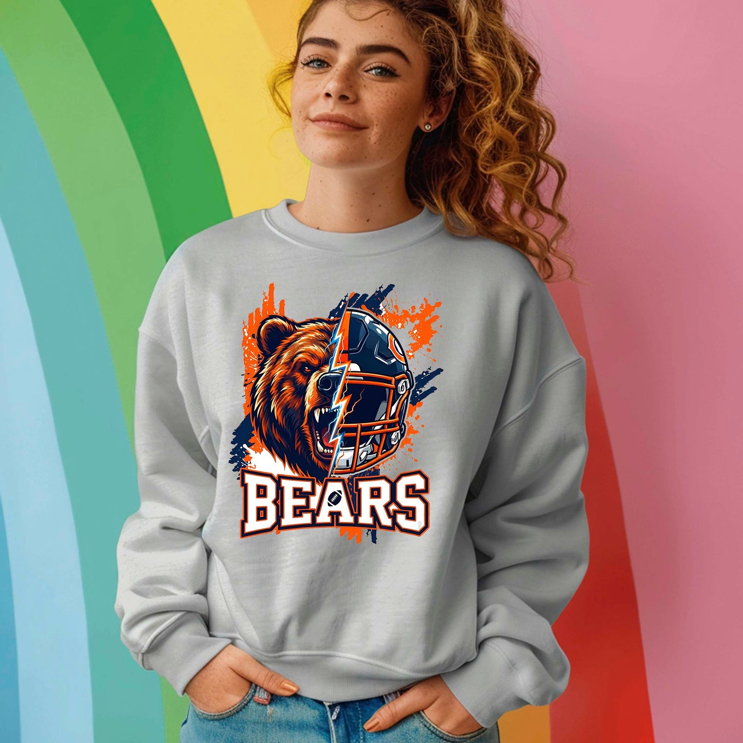 Chicago Football Bear DTF Transfer