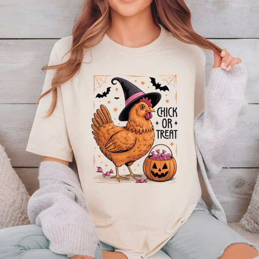 Chick or Treat Fall Chicken Shirt