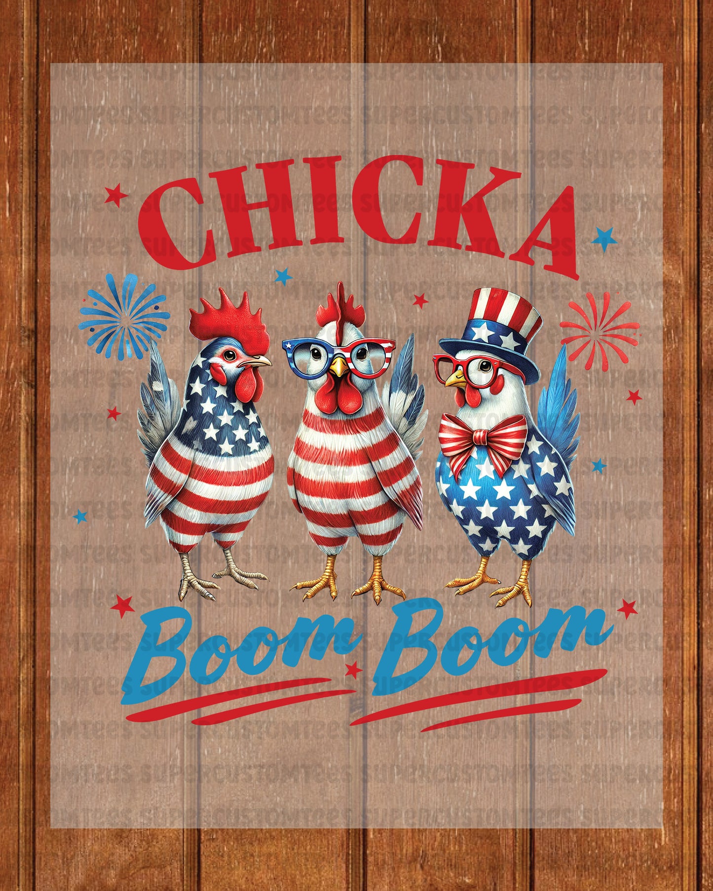 Chicka Boom Boom Heat Transfer for Shirts