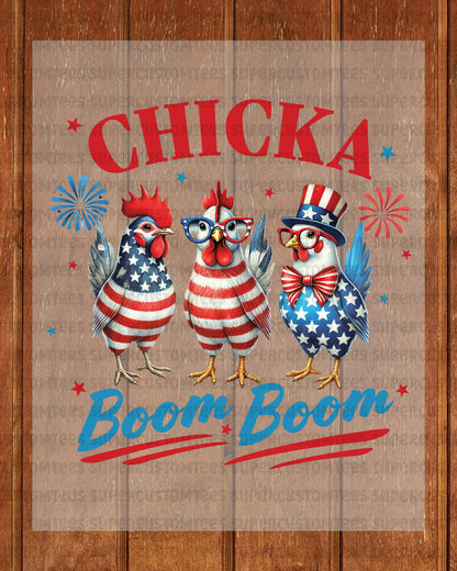 Chicka Boom Boom Heat Transfer for Shirts