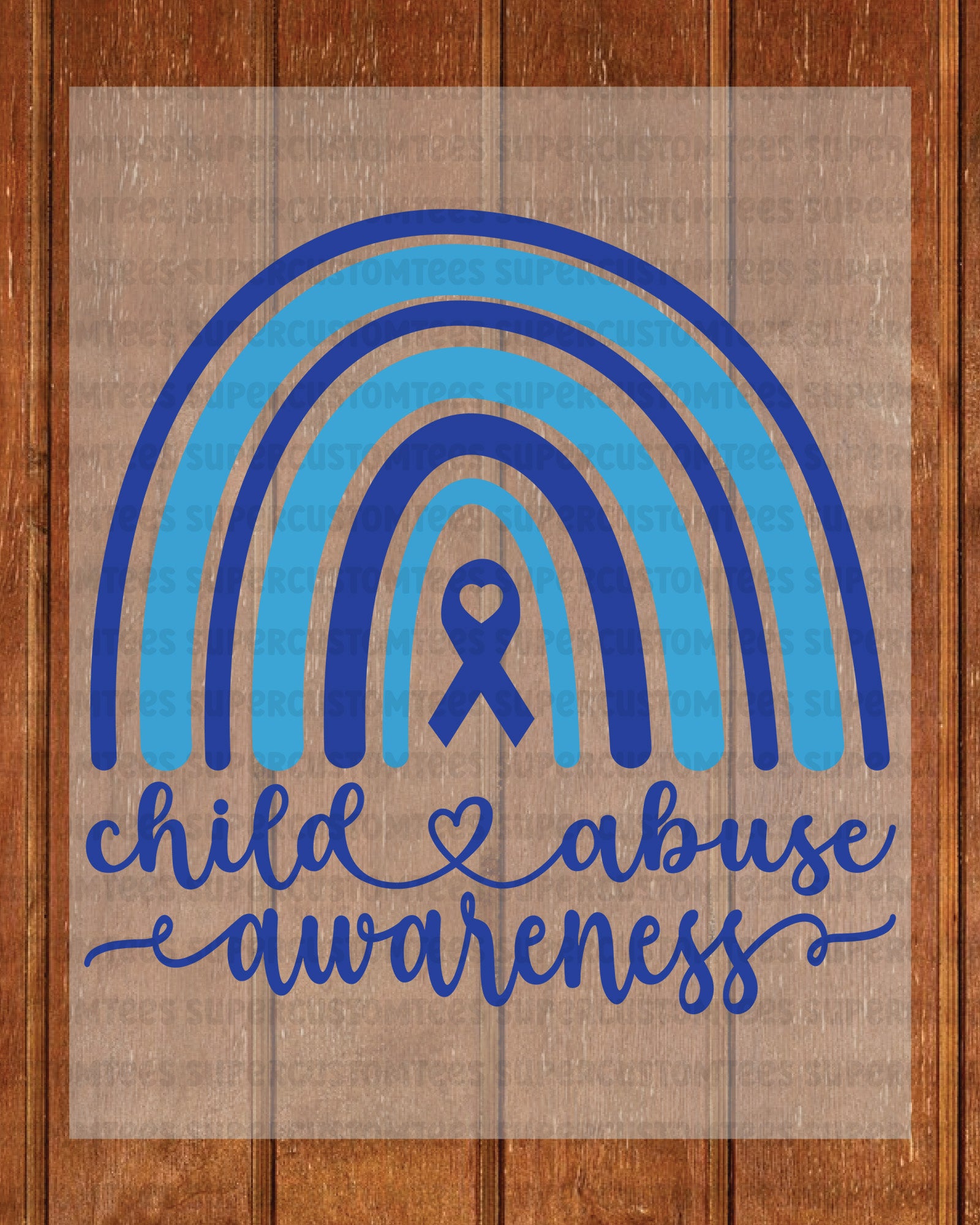 Child Abuse Awareness DTF Transfer Ready to Press