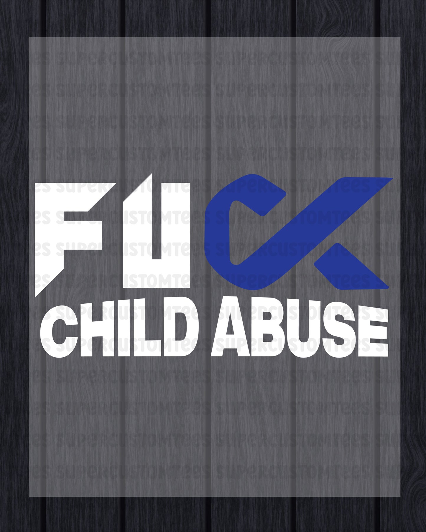 Child Abuse Awareness Heat Transfer for Shirt