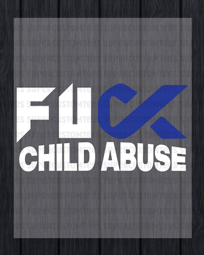 Child Abuse Awareness Heat Transfer for Shirt