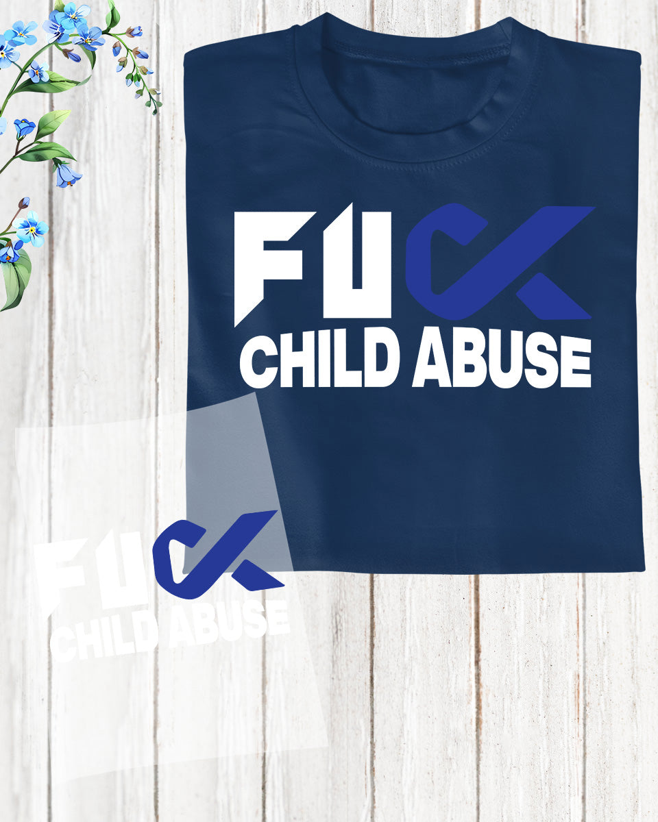 Child Abuse Awareness Heat Transfer for Shirt