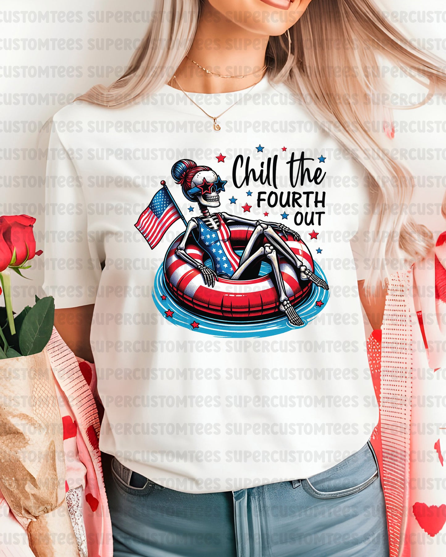 Chill the Fourth Out Heat Transfer for Shirts