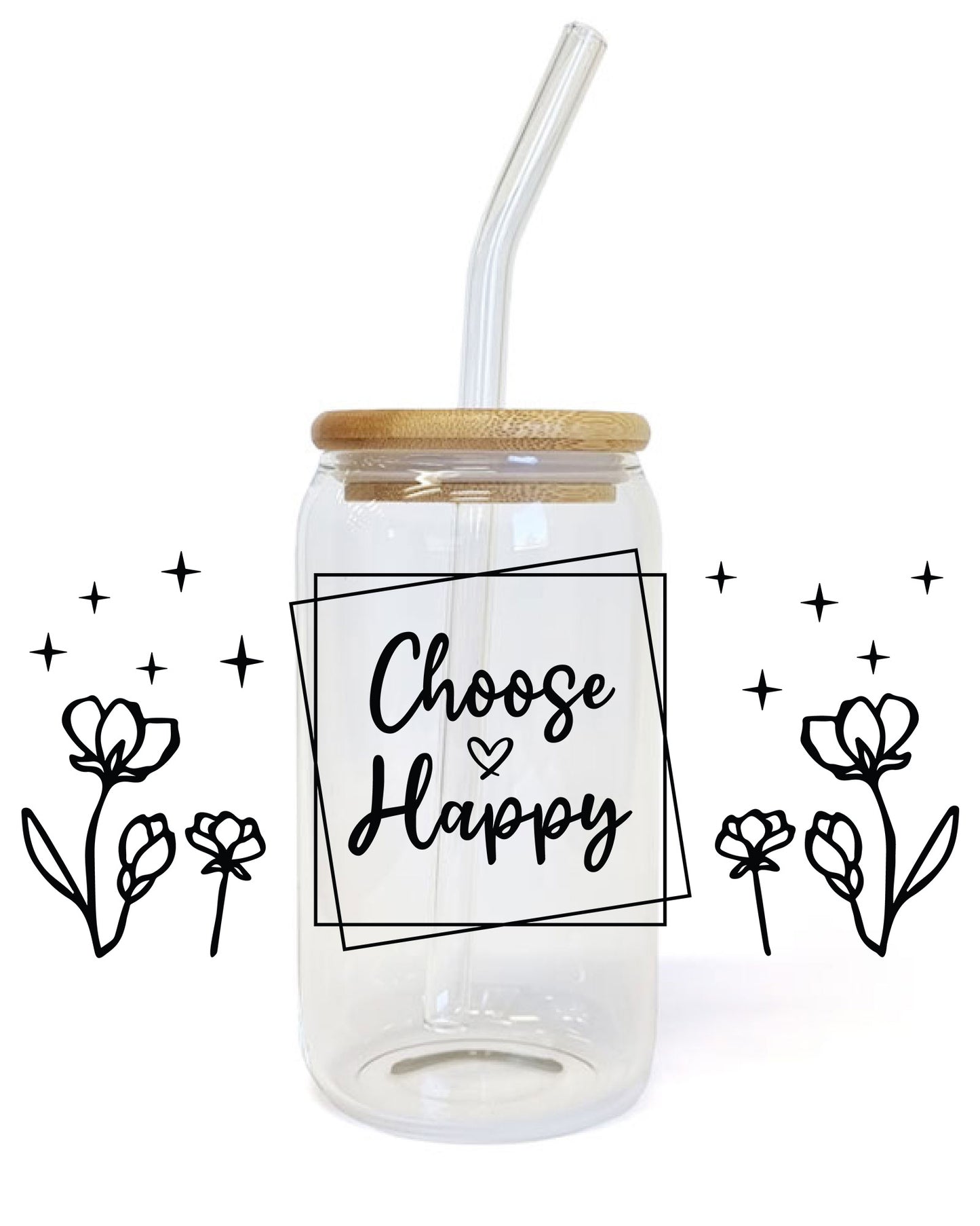 Choose Happy Bible Verse UV DTF Decals