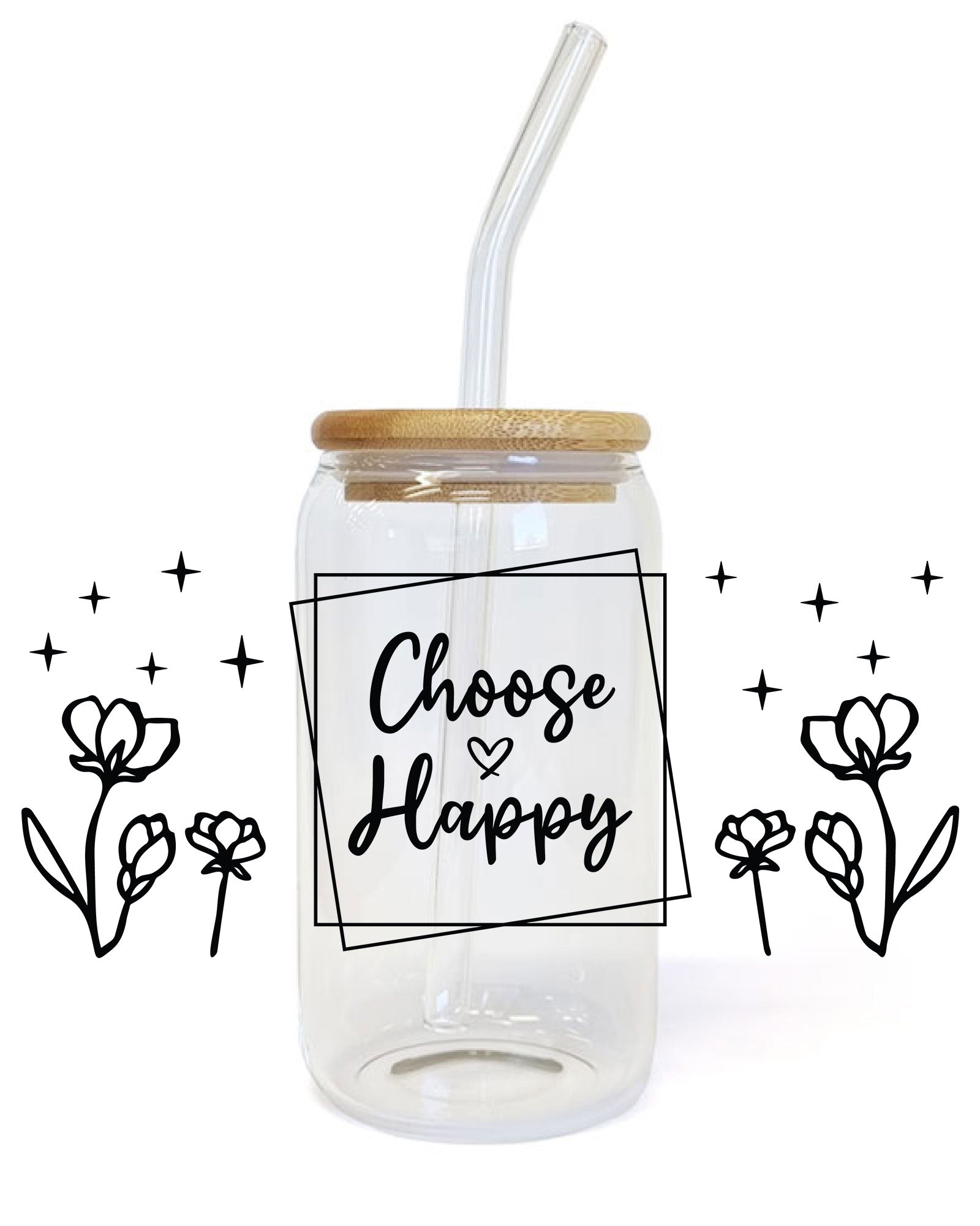 Choose Happy Bible Verse UV DTF Decals